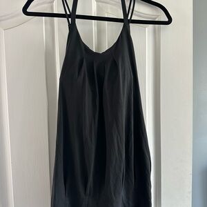 Lululemon black top with built in sports bra. Used good condition